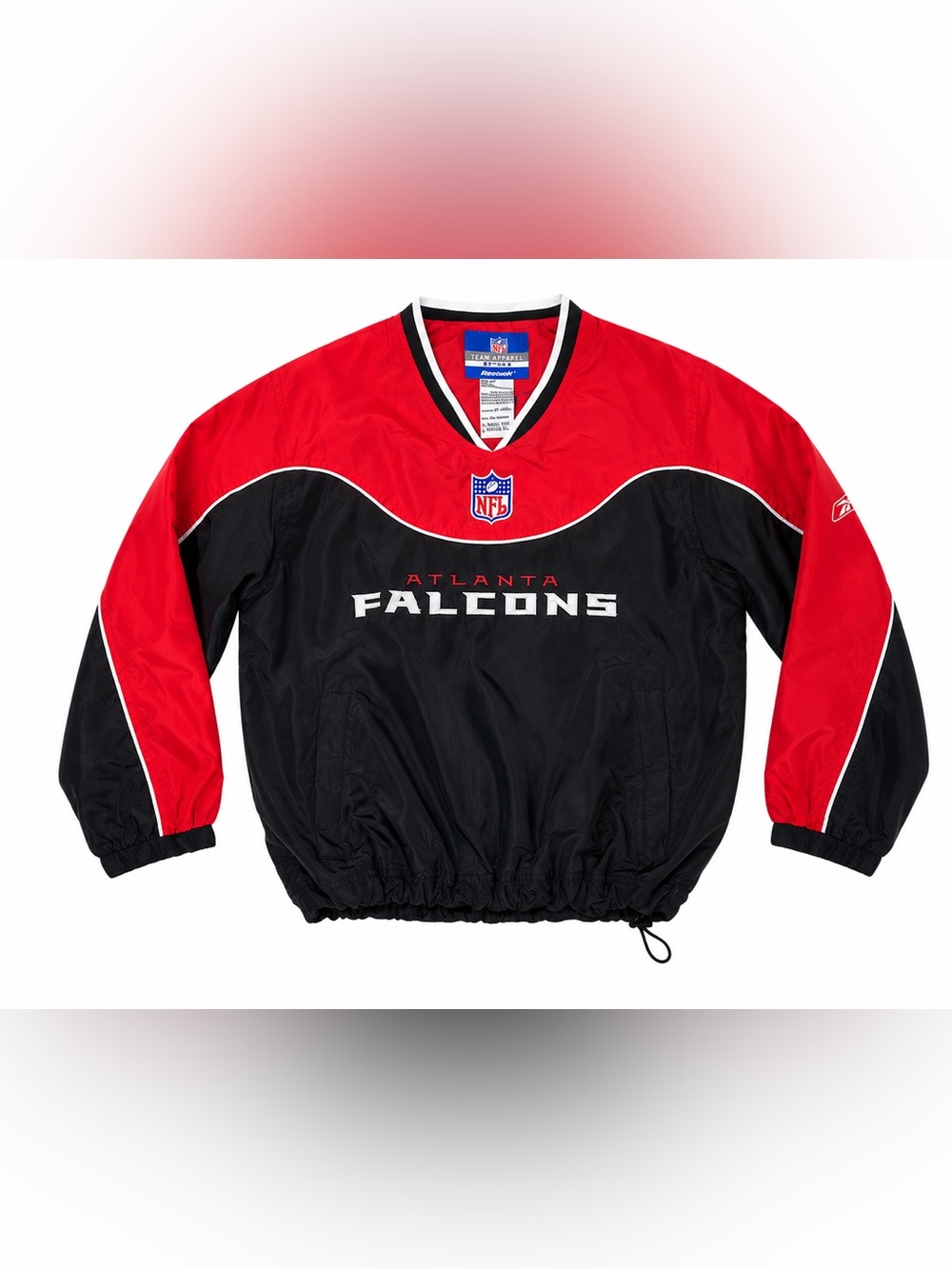Vintage Reebok Atlanta Falcons NFL Youth Kids Windbreaker Size 8